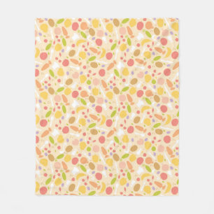 Vegetarian cooking pattern background fleece blanket
