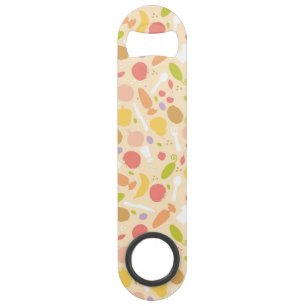 Vegetarian cooking pattern background speed bottle opener