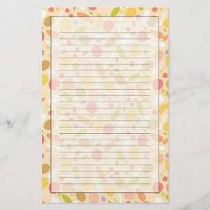 Vegetarian cooking pattern background stationery