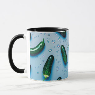 Vegetarian Cool Green Fresh Cucumber Mug