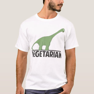 Vegetarian Dinosaur Joke Shirt