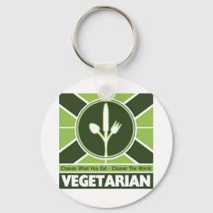 Vegetarian Flag Keychain