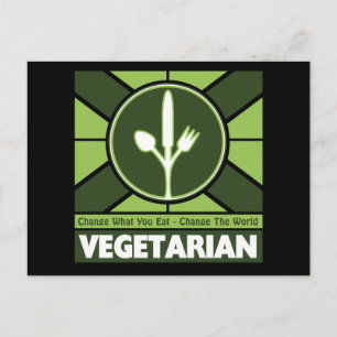 Vegetarian Flag Postcard
