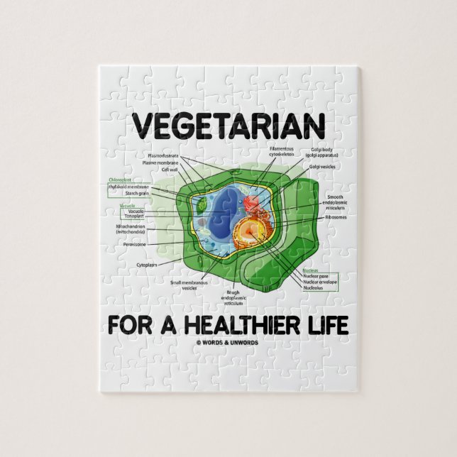 Vegetarian For A Healthier Life (Plant Cell) Jigsaw Puzzle (Vertical)