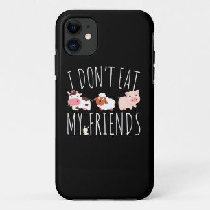 Vegetarian I Do Not Eat My Friends iPhone 11 Case