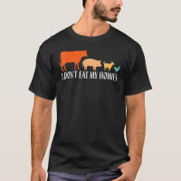 Vegetarian I Don't Eat My Homies, Funny Vegan Retr