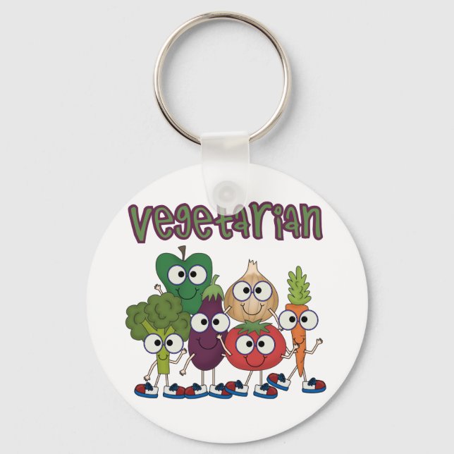 Vegetarian Keychain (Front)