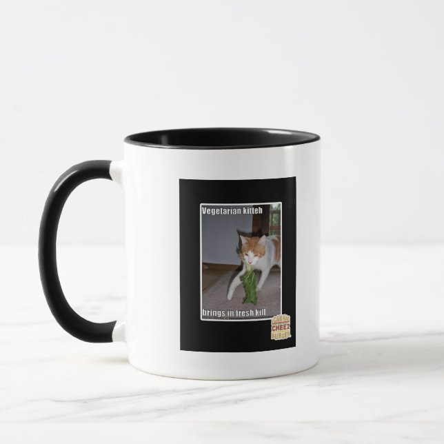 Vegetarian Kitteh Mug (Left)