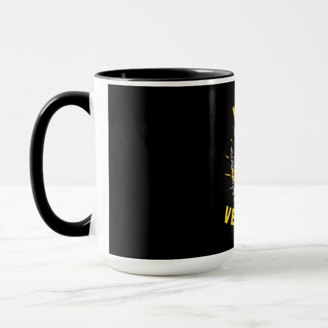 Vegetarian Let Vegan Out Mug (Left)