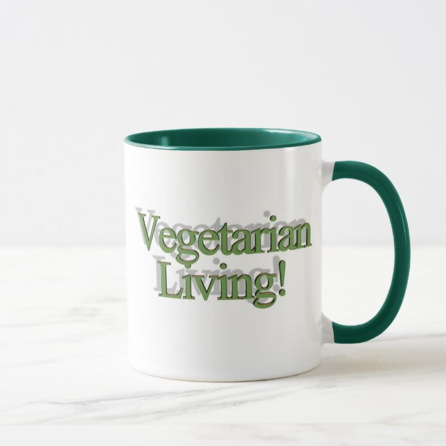 Vegetarian Living! Mug (Right)
