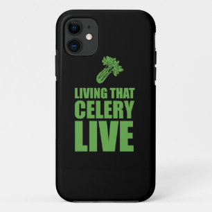 Vegetarian Living That Celery Live iPhone 11 Case