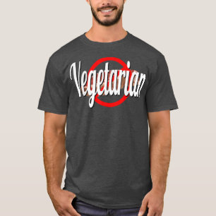 Vegetarian Meat Crossed Out  T-Shirt