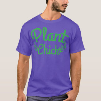 Vegetarian Plantbased Eater Womens Plant Chick Veg T-Shirt