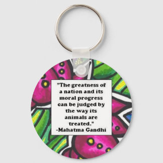 Vegetarian Quote Keychain