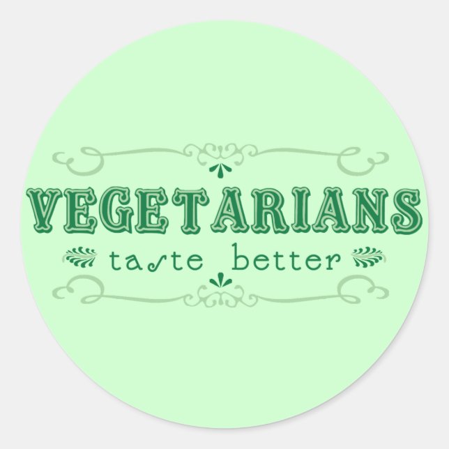 Vegetarian Taste Sticker (Front)