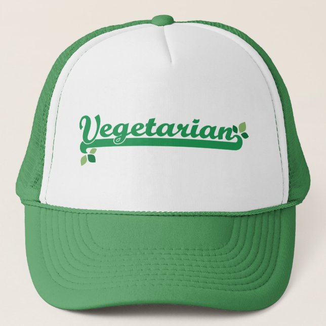 Vegetarian Trucker Hat (Front)