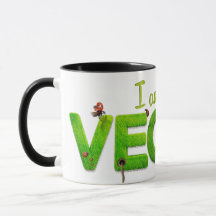 Vegetarian Vegan Mug Cup Drink Save Animal Veg Eat
