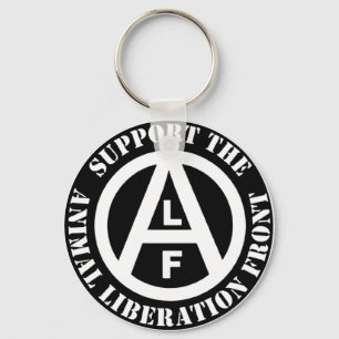 Vegetarian Vegan Support Animal Liberation Front Keychain