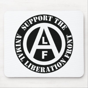 Vegetarian Vegan Support Animal Liberation Front Mouse Pad