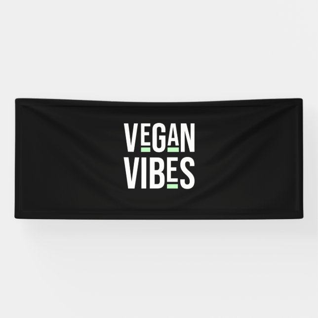 Vegetarian Vegan Vibes Banner (Horizontal)