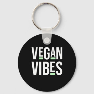 Vegetarian Vegan Vibes Keychain