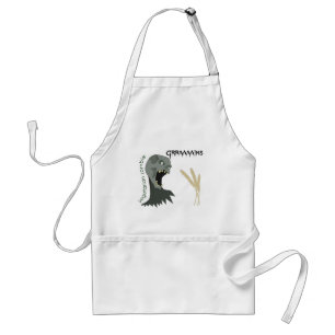 Vegetarian Zombie wants Graaaains! Standard Apron