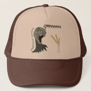 Vegetarian Zombie wants Graaaains! Trucker Hat