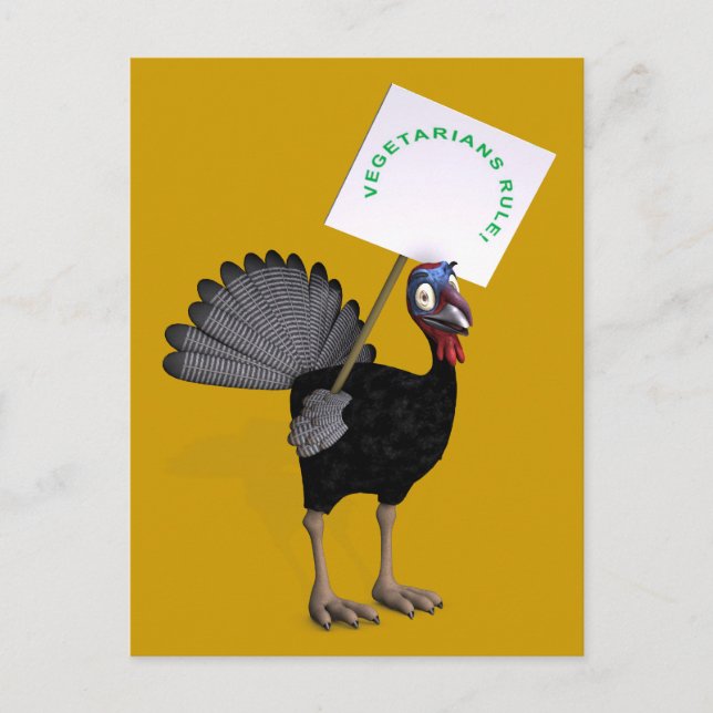 Vegetarians Rule! Postcard (Front)