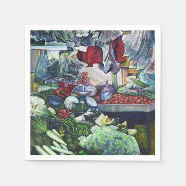 Vegetatian Club Meets Here Napkin (Front)