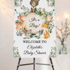 Végétation Bois Animaux Baby shower Garçon Bienven