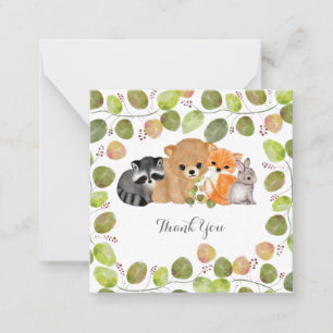 Végétation Bois Cartes pour notes animaux