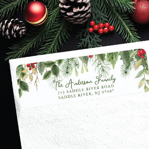 Végétation de Noël Holly & Pine