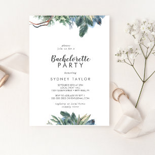 Végétation d'hiver Bachelorette Party Invitation