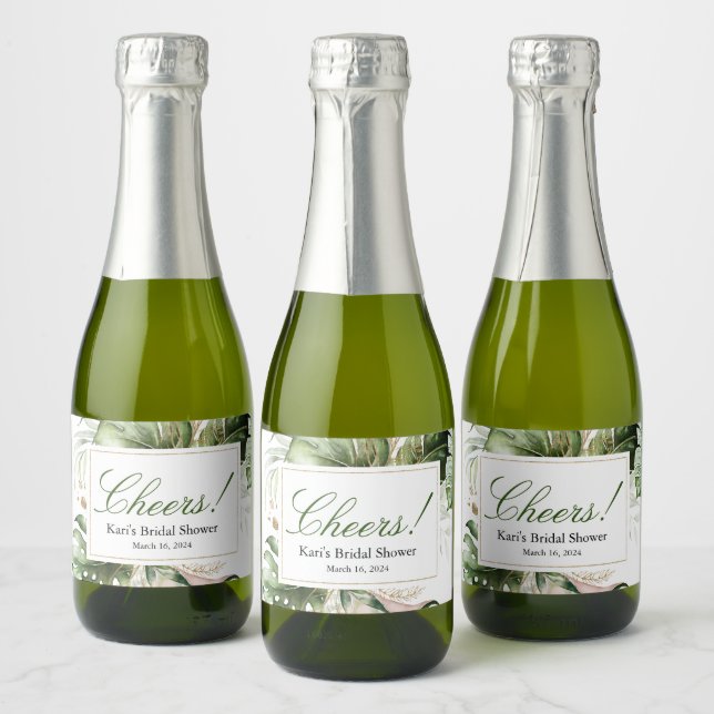 Végétation tropicale Mini Étiquette de bouteille d (Bouteilles)