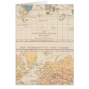 Vegetationsgebiete, Thiere Atlas Map