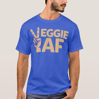 Veggie AF Awesome Foodie Vegetarians Healthy Diet  T-Shirt