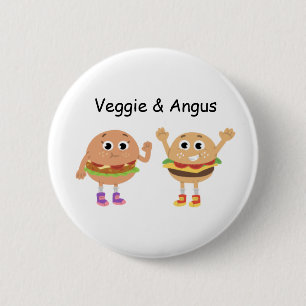 Veggie & Angus Pin