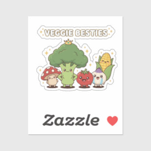 Veggie Besties Cute Kawaii Cartoon Vegetable