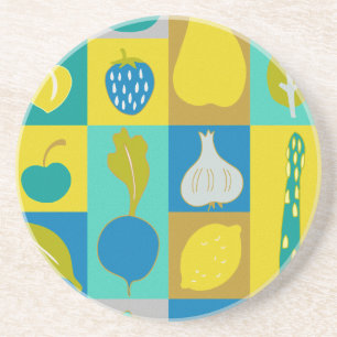 Veggie Blocks I Coaster
