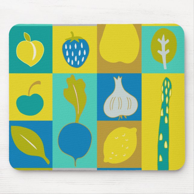 Veggie Blocks I Mouse Pad (Front)