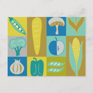 Veggie Blocks II Postcard