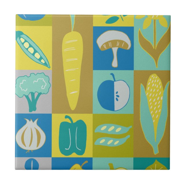 Veggie Blocks II Tile (Front)