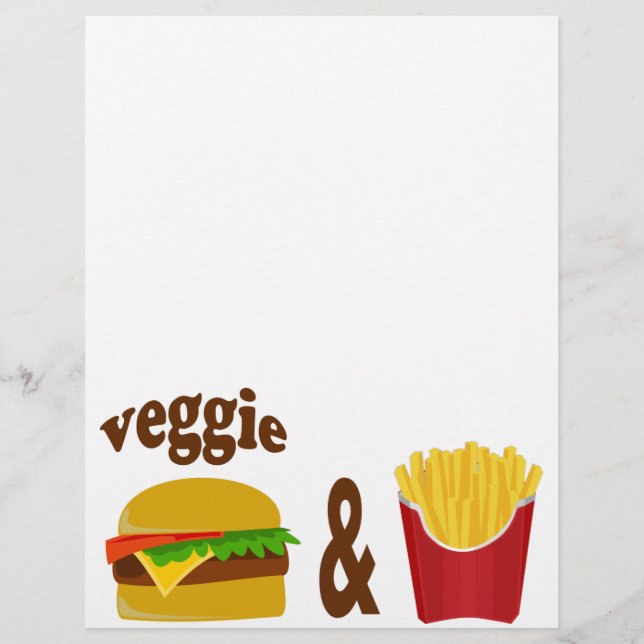 Veggie Burger and Fries (Front)