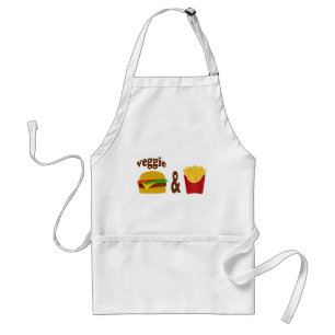 Veggie Burger and Fries Standard Apron