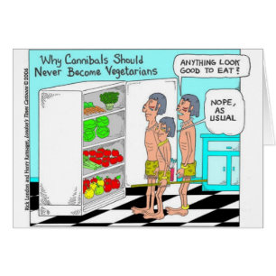Veggie Cannibals Funny Offbeat Cartoon Gifts