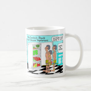 Veggie Cannibals Funny Offbeat Cartoon Gifts Coffee Mug