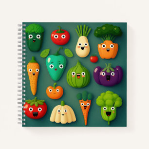 Veggie Characters Veg Photos Vegetables Onion Clip Notebook