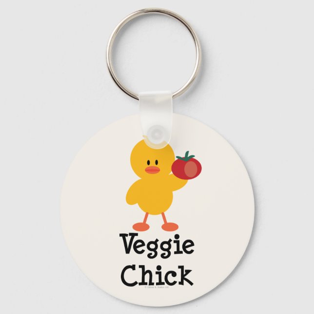 Veggie Chick Key Chain (Front)
