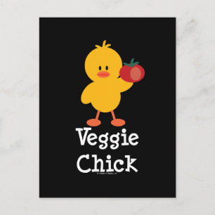 Veggie Chick Postcard