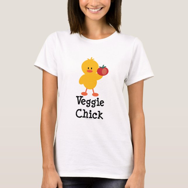 Veggie Chick T shirt (Front)